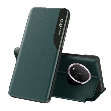 Husa Tip Carte pentru Honor Magic7 Lite / X9c - Stand View - Dark Green