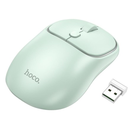 Mouse Fara Fir 2.4G, 1600 DPI - Hoco Royal (GM25) - Light Green