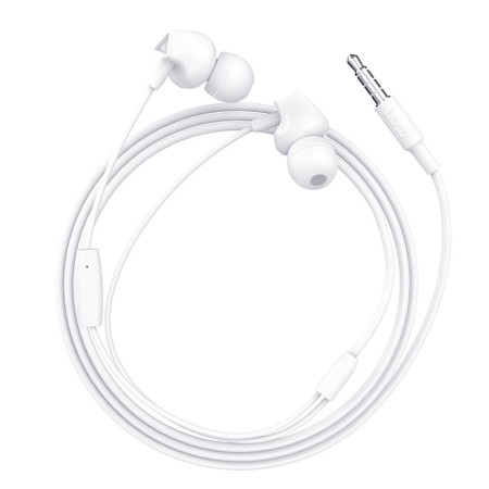 Casti Jack cu Microfon, 1.2m - Hoco Perfect Sound (M60) - White