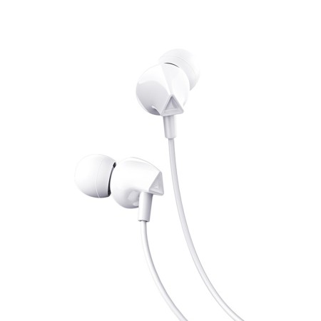 Casti Jack cu Microfon, 1.2m - Hoco Perfect Sound (M60) - White