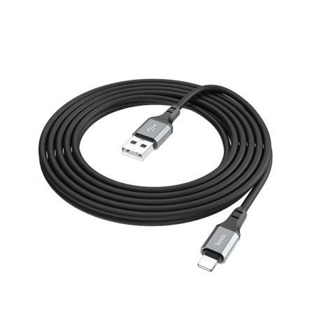 Cablu de Date USB la Lightning, 2.4A, 3m - Hoco Honest (X92) - Black