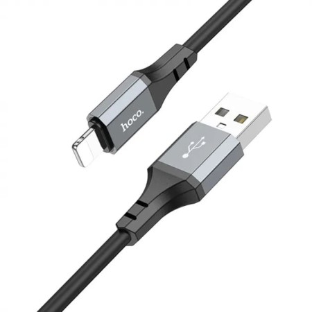 Cablu de Date USB la Lightning, 2.4A, 3m - Hoco Honest (X92) - Black