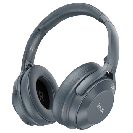 Casti Bluetooth 5.3, Active Noise Reduction, Multipoint - Hoco (W37) - Smoky Blue