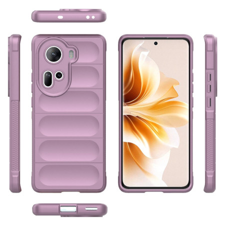 Husa pentru Oppo Reno 11, Antisoc, Margini Striatii, Magic Shield, Purple