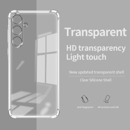 Husa Carbon pentru Samsung Galaxy M15, Tech Protects, Clear