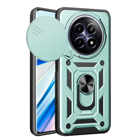 Husa pentru Realme 12 / 12x, CamShield Protectie Camera, Magnetic, Slide si Snap, Green