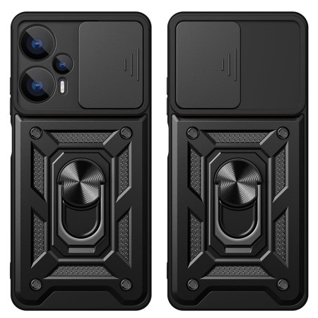 Husa pentru Xiaomi Poco F6, CamShield Protectie Camera, Magnetic, Slide si Snap, Black