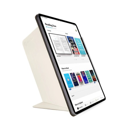 Husa pentru iPad Pro 13 (2024) - Tomtoc Inspire Mode Folio (B52B2W1) - Ivory White