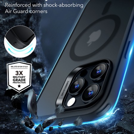 Husa pentru iPhone 16 Pro - ESR Classic Hybrid HaloLock - Frosted Black