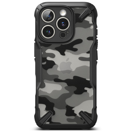 Husa pentru iPhone 16 Pro Max - Ringke Fusion X Design - Camo Black