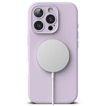 Husa pentru iPhone 16 Pro Max - Ringke Silicone Magnetic MagSafe - Lavender