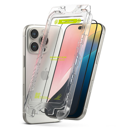 Folie pentru iPhone 16 Pro Max (set 2) - Ringke Easy Slide Tempered Glass - Clear