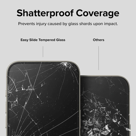 Folie pentru iPhone 16 Pro Max (set 2) - Ringke Easy Slide Tempered Glass - Clear