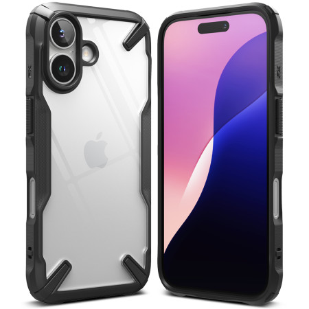 Husa pentru iPhone 16 Plus - Ringke Fusion X - Black