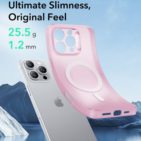 Husa pentru iPhone 16 Pro - ESR Zero HaloLock - Frosted Pink