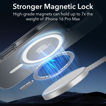 Husa pentru iPhone 16 Pro Max - ESR Classic Hybrid HaloLock - Frosted Clear