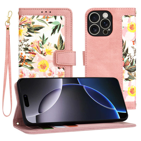 Husa FlipCraft pentru iPhone 16 Pro Max - Protectie 360, Design Floral, Sweetheart Pink