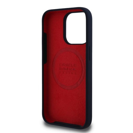 Husa pentru iPhone 15 Pro - Red Bull Racing Silicone Red Ring MagSafe (RBHMP15L24SIILVR) - Navy