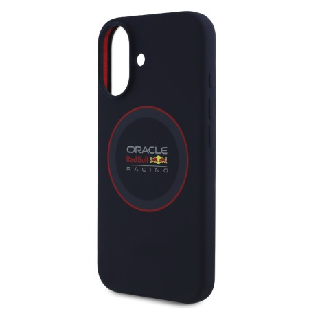 Husa pentru iPhone 16 Plus - Red Bull Racing Silicone Red Ring MagSafe (RBHMP16M24SIILVR) - Navy