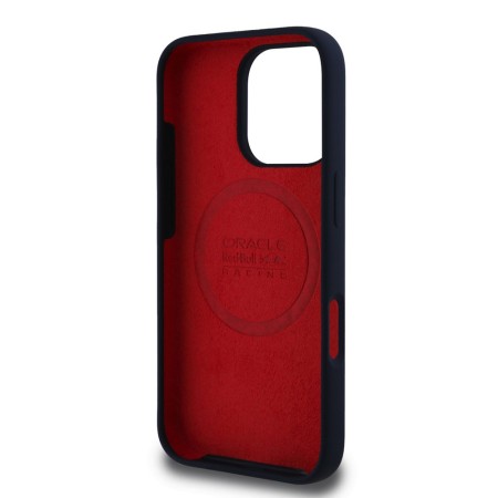 Husa pentru iPhone 16 Pro - Red Bull Racing Silicone Red Ring MagSafe (RBHMP16L24SIILVR) - Navy