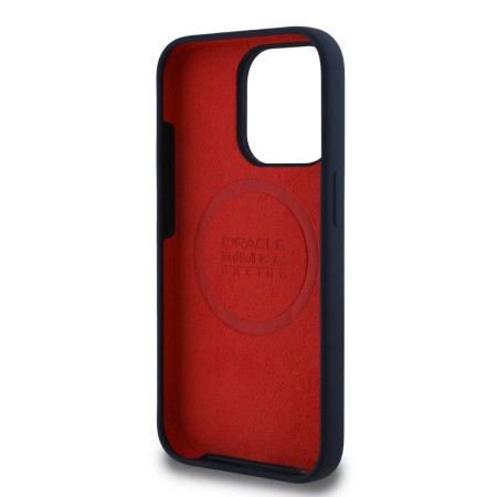 Husa pentru iPhone 15 Pro - Red Bull Racing Silicone Horizontal Centered Logo MagSafe (RBHMP15L24SIHSRV) - Navy