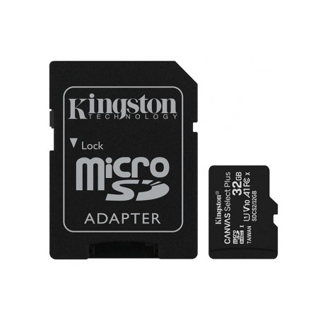 Card de Memorie cu Adaptor, 32GB - Kingston Canvas Select Plus (SDCS2/32GB) - Black