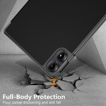 Husa Tableta pentru Xiaomi Redmi Pad Pro / Poco Pad - Microfibra, Auto Sleep/Wake, Protectie Antisoc, Black