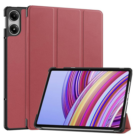 Husa Tableta pentru Xiaomi Redmi Pad Pro / Poco Pad - Microfibra, Auto Sleep/Wake, Protectie Antisoc, Red