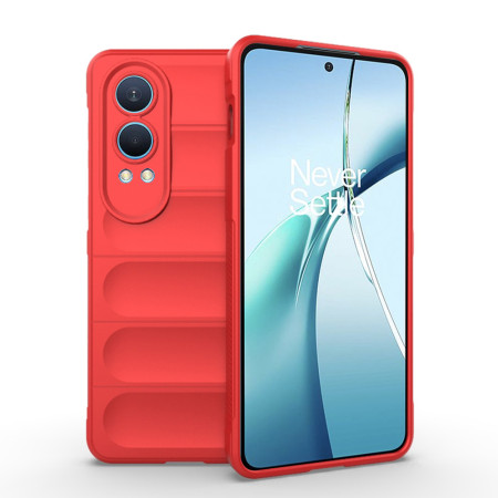 Husa Antisoc pentru OnePlus Nord CE4 Lite, Margini Anti Alunecare, Magic Shield, Red