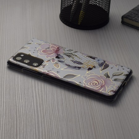 Husa pentru Samsung Galaxy S24 FE - Techsuit Marble Series - Chloe White