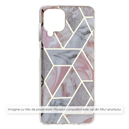 Husa pentru Samsung Galaxy S24 FE - Techsuit Marble Series - Pink Hex