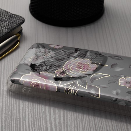 Husa pentru Samsung Galaxy S24 FE - Techsuit Marble Series - Bloom of Ruth Gray