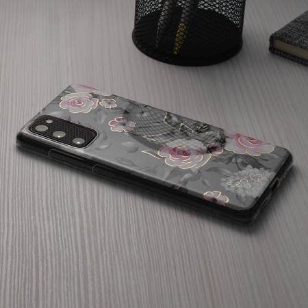 Husa pentru Samsung Galaxy S24 FE - Techsuit Marble Series - Bloom of Ruth Gray