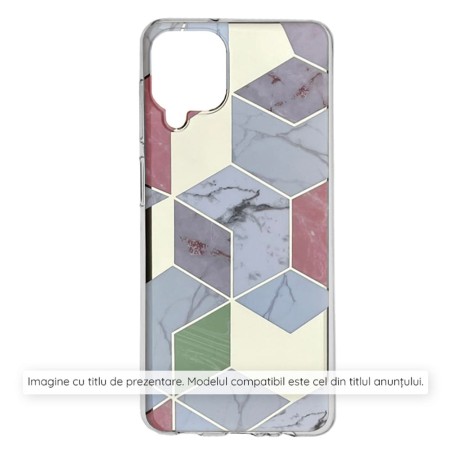 Husa pentru Samsung Galaxy S24 FE - Techsuit Marble Series - Purple Hex