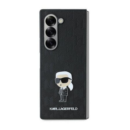 Husa pentru Samsung Galaxy Z Fold6 - Karl Lagerfeld Saffiano (KLHCZFD6SAPKINPKK) - Monogram Ikonik