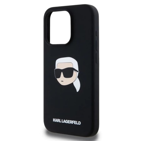 Husa pentru iPhone 15 - Karl Lagerfeld Silicone MagSafe - Karls Head