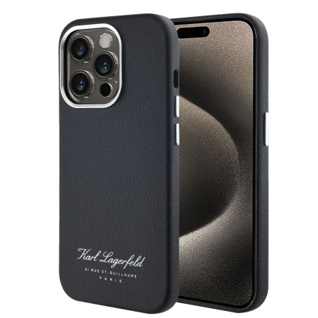 Husa iPhone 15 Pro Max - Karl Lagerfeld Hardcase Leather Hotel - RSG