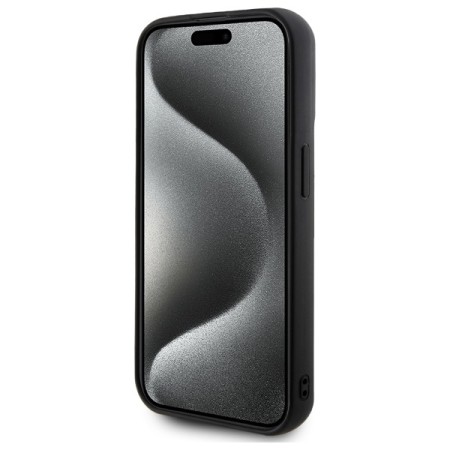 Husa pentru iPhone 15 Pro - Karl Lagerfeld 3D Design - Rubber Signature