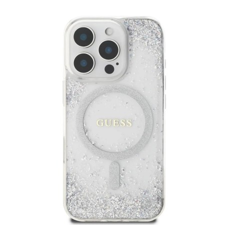 Husa pentru iPhone 16 Pro - IML Glitter Gradient MagSafe - Silver