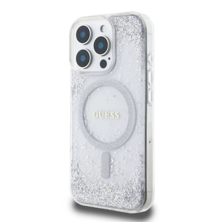 Husa pentru iPhone 16 Pro - IML Glitter Gradient MagSafe - Silver