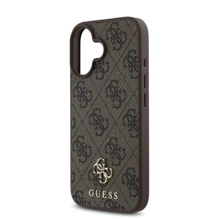 Husa pentru iPhone 16 - Guess Hardcase 4G Classic MagSafe - Brown