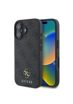 Husa pentru iPhone 16 - Guess Hardcase 4G Classic MagSafe - Black