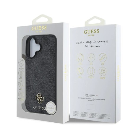 Husa pentru iPhone 16 - Guess Hardcase 4G Classic MagSafe - Black