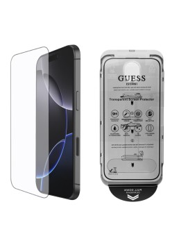 Folie pentru iPhone 16 Pro Max - Guess Classic 2.5D Outline - Black