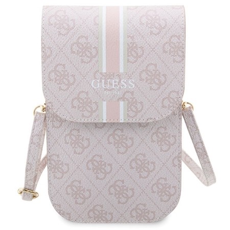 Geanta Guess pentru Telefon - Slot Card, Universala, Eco-Leather, Ajustabila - Pink