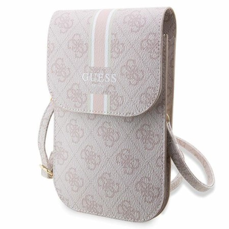 Geanta Guess pentru Telefon - Slot Card, Universala, Eco-Leather, Ajustabila - Pink