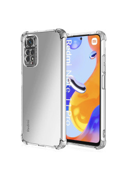 Husa Antisoc compatibila Xiaomi Redmi Note 11 Pro 4G / Note 11 Pro 5G / Note 12 Pro 4G, PRO AirBag, Clear