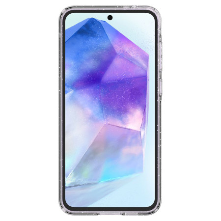 Huse pentru Samsung Galaxy A55 5G, Spigen Liquid Glitter, Crystal Quartz