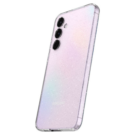 Huse pentru Samsung Galaxy A55 5G, Spigen Liquid Glitter, Crystal Quartz