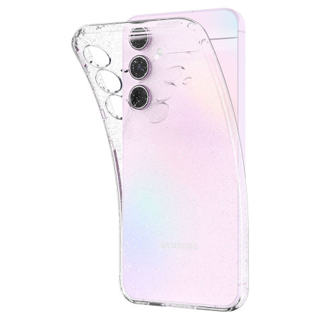 Huse pentru Samsung Galaxy A55 5G, Spigen Liquid Glitter, Crystal Quartz